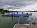 Das THW errichtet eine Plattform für eine Seebühne auf dem Berzdorfer See - Foto: THW OV Görlitz/ Ralf Seidel