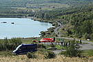 Blick über den Übungsabschitt am See Milada (Foto: Media Team/ P. Geßner)